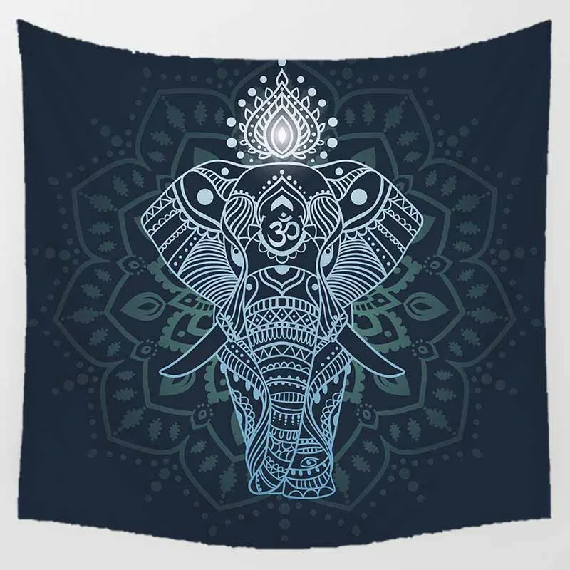 Единорог индийский elephanf Подвесной Настенный декоративный домашний, мебельно-декоративная ткань настенный ковер на стену с рисунком гобелен для спальни размер 1500 мм* 1500 мм