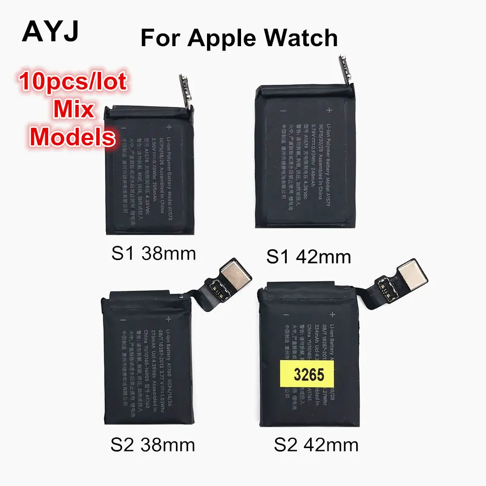Оригинальный аккумулятор AYJ для Apple Watch Series 1 2 38 мм 42 сменный с реальной емкостью