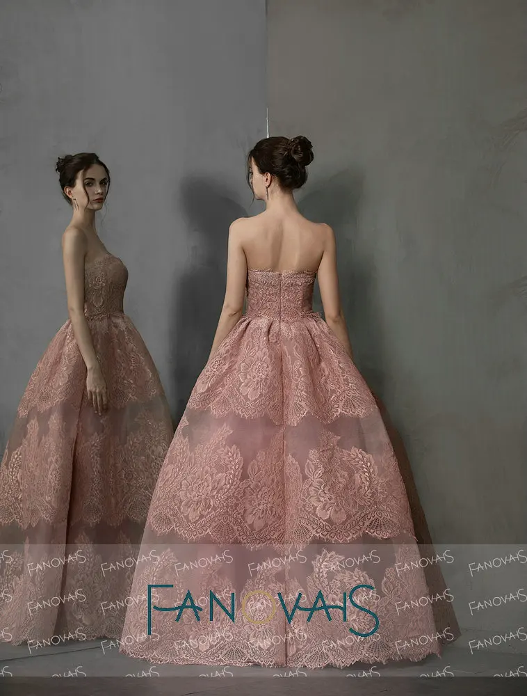 Strapless Dusty Pink Eening Dresses for Women 2020 Long Elegant Formal Dress Party Prom robe soiree | Свадьбы и торжества