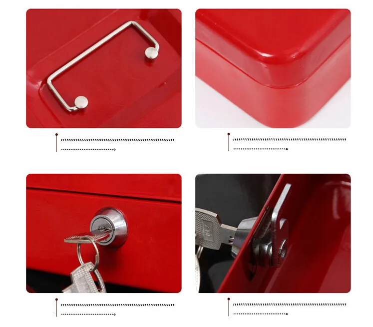 Портативный мини Сейф для дома школы офиса с отсеком запираемый ящик