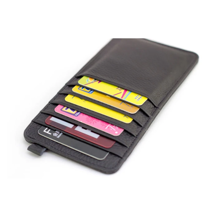 

Ultra Slim Card packet Genuine Leather card holder Long card set of men's and women's Leather Wallet