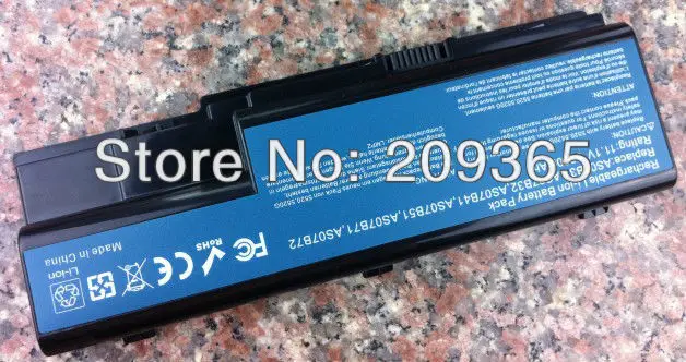 Аккумулятор для ноутбука Acer Aspire 5930 5940 6530 6920 6930 6935 7230 7330 7520 7530 7535 7720 7730 7735Z 7736Z 7740 |