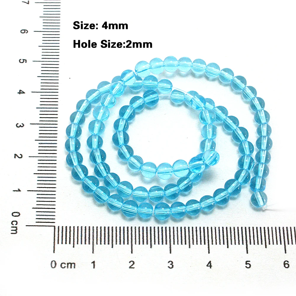 Горячая Акция 100 шт. 4 мм Разноцветные голубые белые черные красные розовые