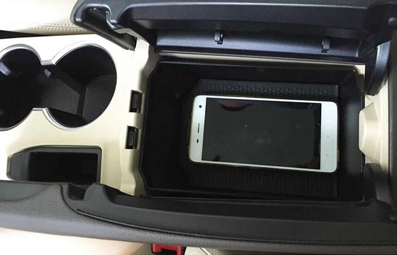 

For Mercedes Benz GLK Class X204 200 260 300 Car Accessories Glove Armrest Storage Box Tray With Mat Black 1pc