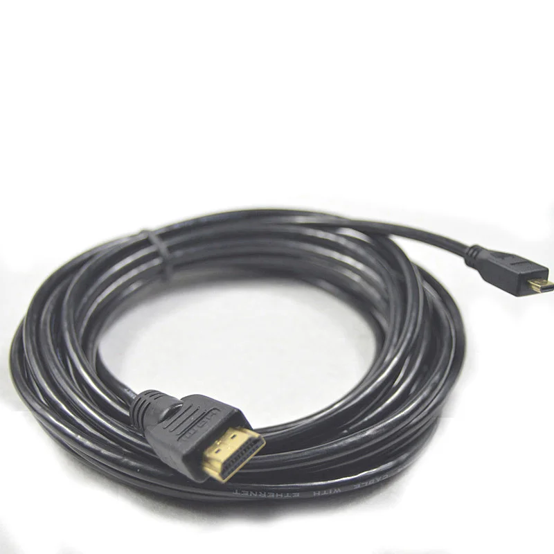 Высокая Скорость 1 5 m HD Мужской к Micro мужской совместимому с HDMI конвертер шнур для