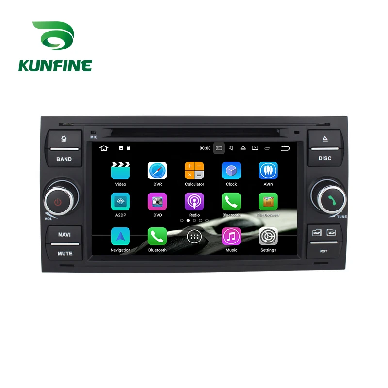 Android 9,0 Core PX6 A72 Ram 4G Rom 64G Автомобильный DVD gps мультимедийный плеер стерео для Ford focus 2004-2008 радио головное устройство