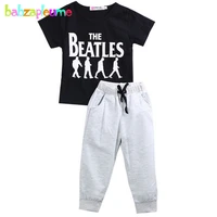 fashion childrens clothing infant print t shirtpants 2pcs sets baby boys sport suit kids tracksuit toddler boy clothes bc1109