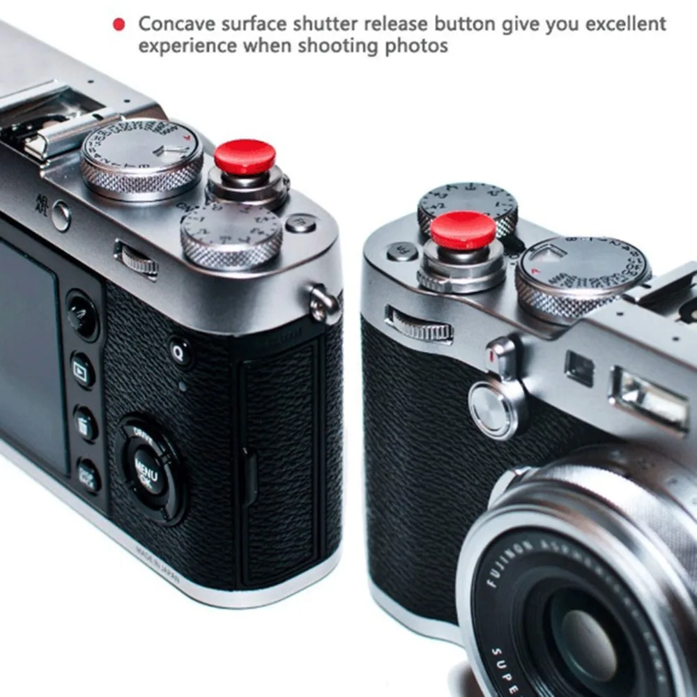Вогнутая кнопка спуска затвора с резиновым кольцом 11 мм для Olympus Fujifilm PEN F