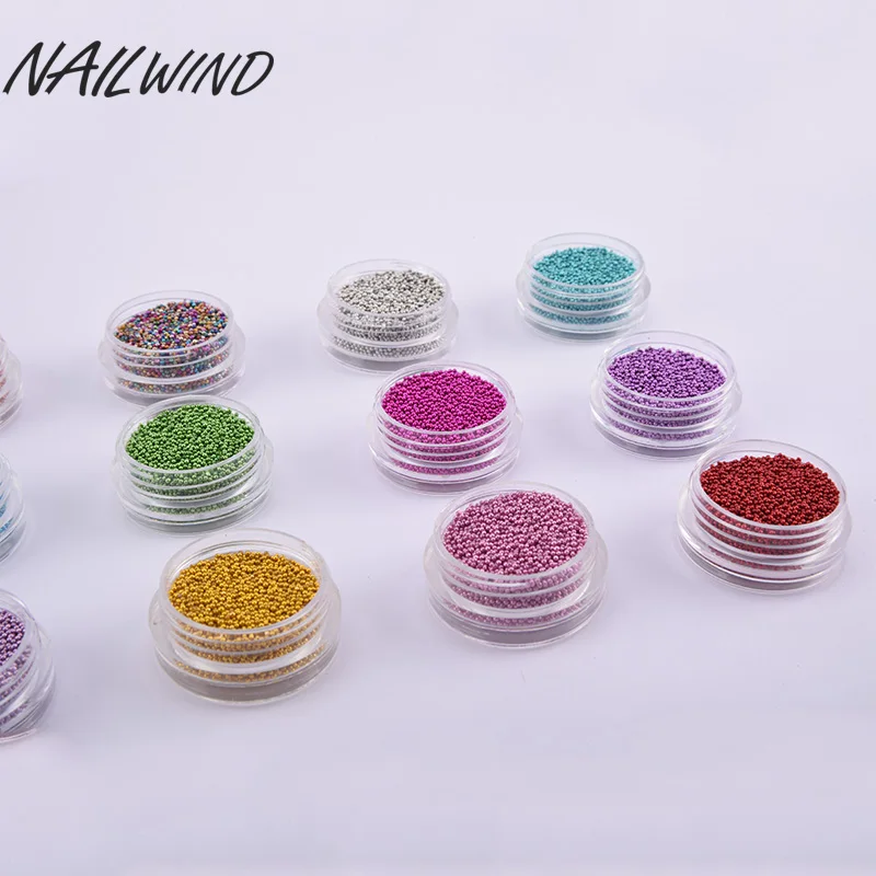 NAILWIND 1 мм дизайн ногтей Мини Бисер &quotикра&quot шпильки Гель лак Советы 3D DIY Шарм