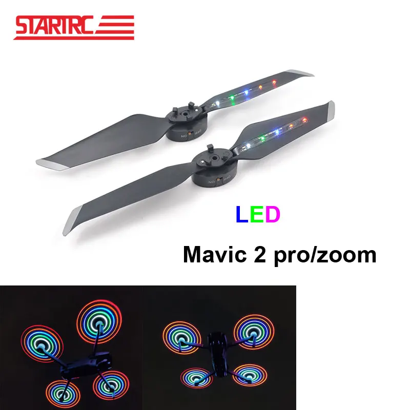 STARTRC DJI Mavic 2 pro Flash СВЕТОДИОДНЫЙ пропеллеры с низким уровнем шума быстросъемные для