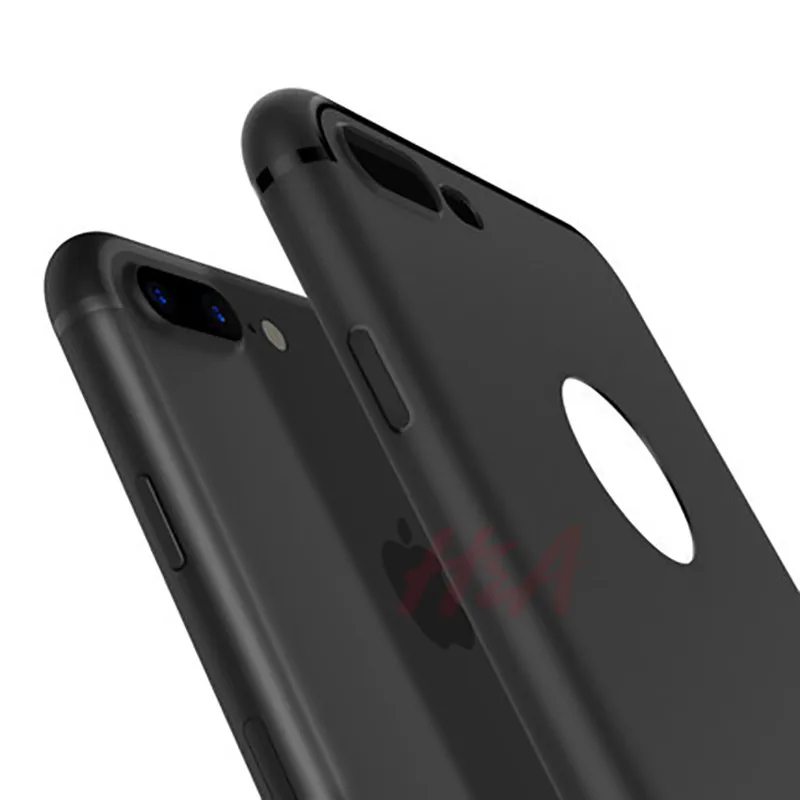 Ультратонкий силиконовый чехол H& A для iphone 7, 6, 6 S, 8 X, черный чехол, мягкий ТПУ матовый чехол для телефона, для iphone 7, 8 plus