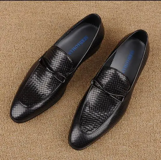 

Британские Мокасины, мужские туфли, новые ботинки ручной работы; Повседневные туфли в деловом стиле; Кожаные тонкие туфли без застежки дыша...