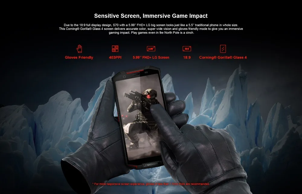 DOOGEE S70 6 ГБ 64GM смартфон 5,9" IP68 IP69K водонепроницаемый Восьмиядерный процессор Helio P23 Android 8,1 игровой телефон беспроводной NFC 5500 мАч