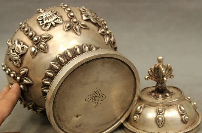 Песня voge gem S3756 8 &quotКитайский Серебряный Буддизм Ваджра Благоприятный Smybol Статуя