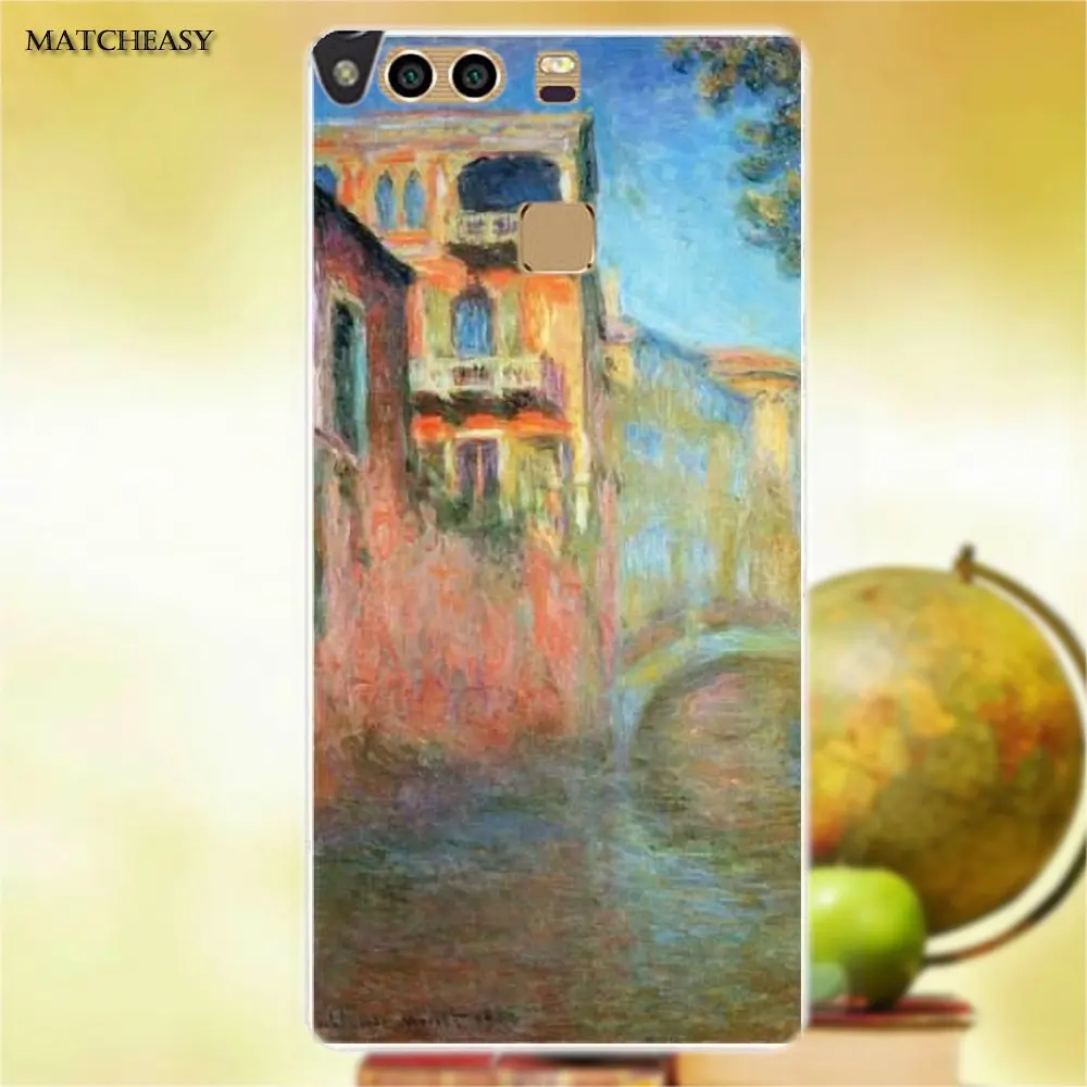 For Huawei G7 G8 Honor 5A 5C 5X 6 6X 7 8 V8 Mate 9 P7 P8 P9 P10 Lite Plus TPU Pattern Classic Art On Claude Monet Winter Snow | Мобильные