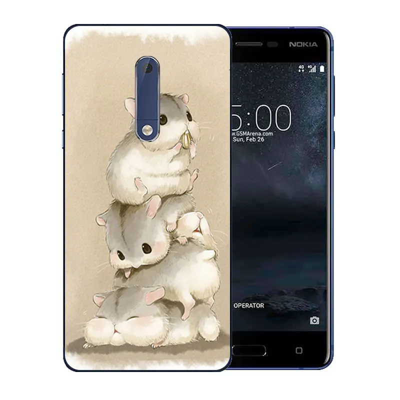 Для Nokia 5 задняя крышка чехол для 2 дюймов мягкий силиконовый вулканический узор