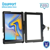 customer made anti theft tablet pc wall mounted display stand with security lock for samsung tab a 10 5 aluminum alloy