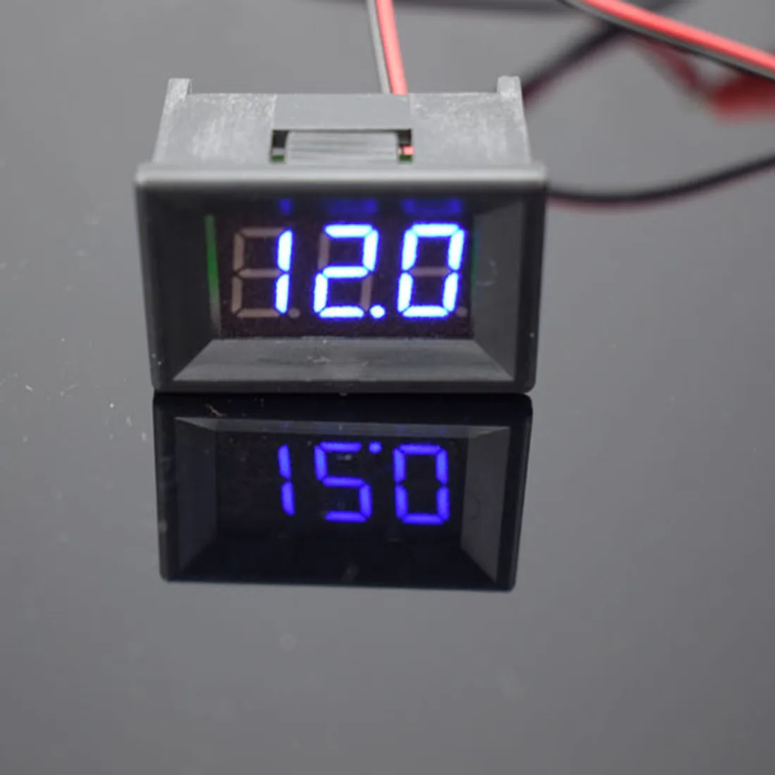 Цифровой вольтметр 1 шт. два провода светодиодный дисплей 0 36 дюйма синий
