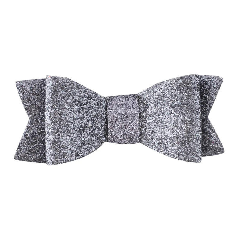 3-дюймовые милые заколки для гитары из синтетической кожи с бантом блестящие