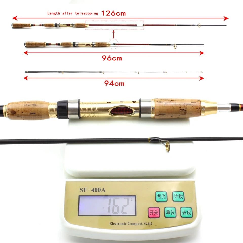 High Quality 2.1M Can stretch pole wooden handle Lure Rods Casting Spinning Fishing Rod Power M 10-25g line wt 8-16LB | Спорт и