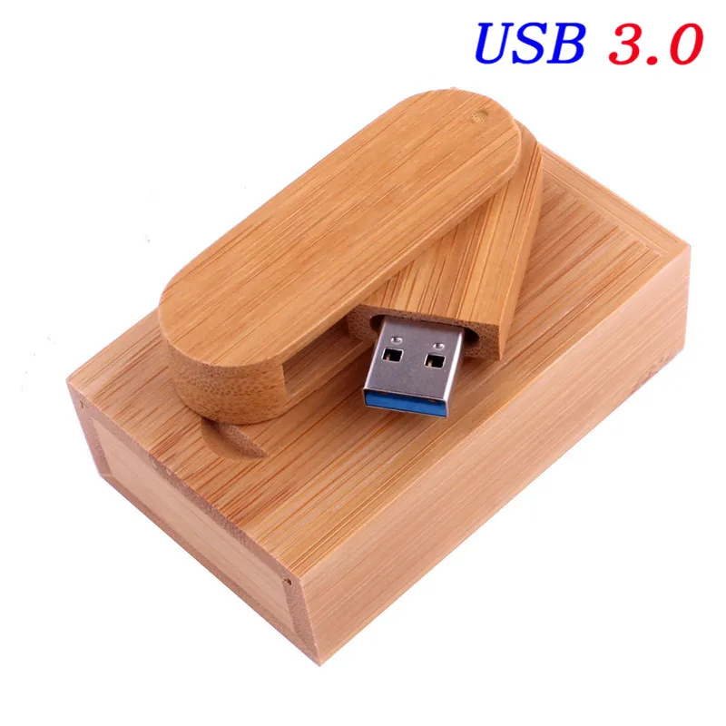 JASTER USB 3,0 деревянный портативный деревянный USB флеш-накопитель, флешка 4 ГБ 8 ГБ 16 ГБ 32 ГБ 64 ГБ, карта памяти, свадебный подарок, логотип, настраиваемый подарок - Цвет: Carbonized bamboo