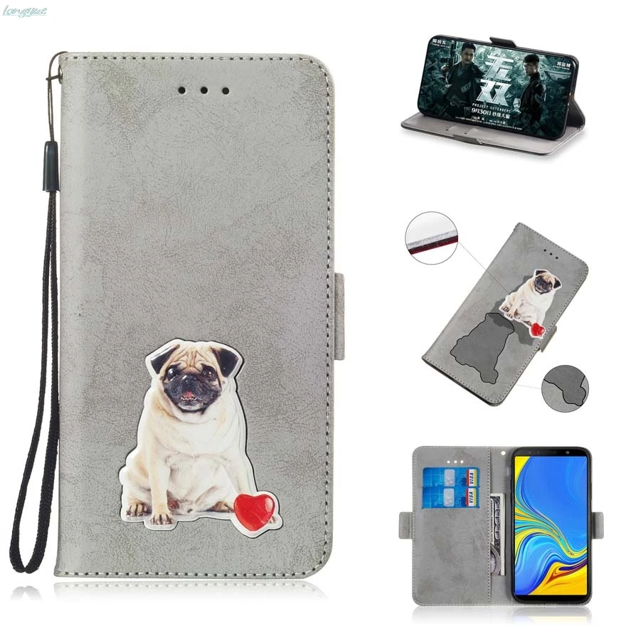Флип чехол для samsung Galaxy A7 2018 SM A750GN/DS A750F кожаный A 7 A750F/DS s Funda|Чехлы-портмоне| |