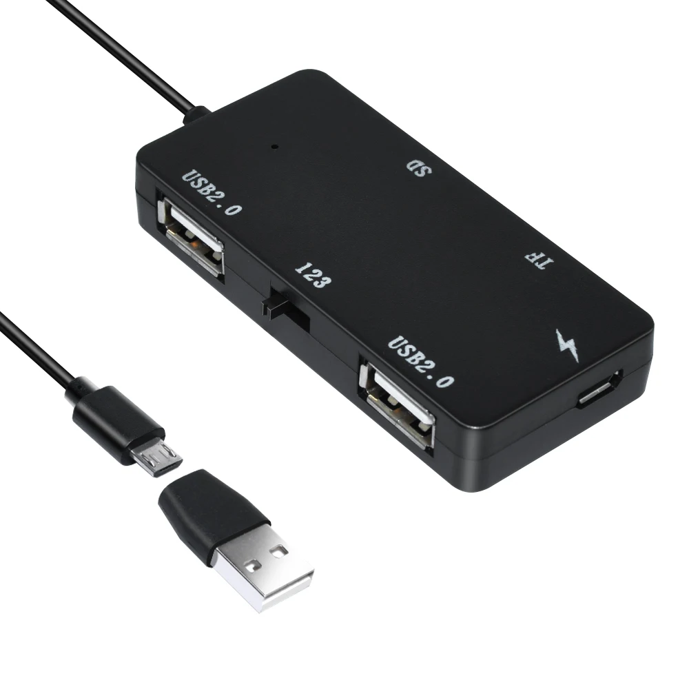 DeepFox 2 порты и разъёмы USB 2,0 Multi HUB Splitter расширения OTG зарядки концентратор адаптер SD/TF Card Reader для ноутбука Настольный ПК