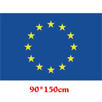 

EU European Union Flag National Polyester Banner Flying150* 90cm 3ft x 5ft flag All over the world Worldwide outdoor