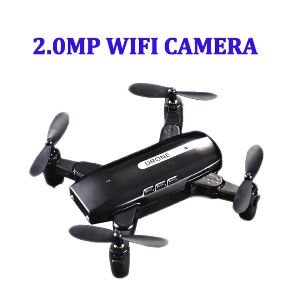 HY200 Квадрокоптер мини Дроны с камерой HD Дрон wifi FPV Дрон Безголовый Квадрокоптер Juguetes один ключ возврат RC вертолет игрушки - Цвет: 2.0MP CAMERA