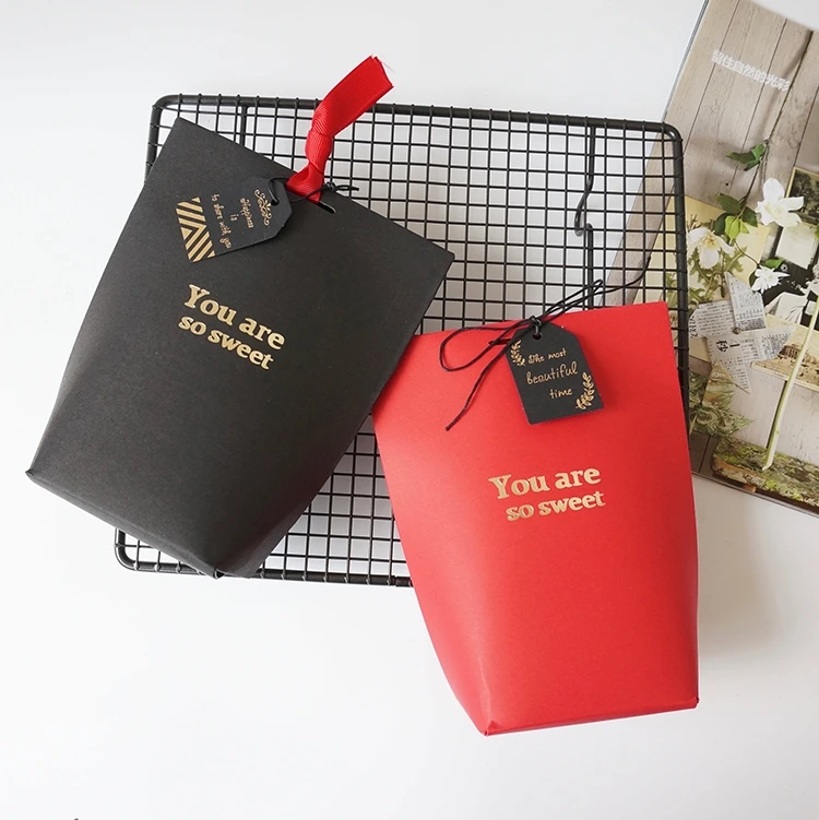 60 шт./лот Новинка черного и золотого цвета ярлык ручной работы запечатывания