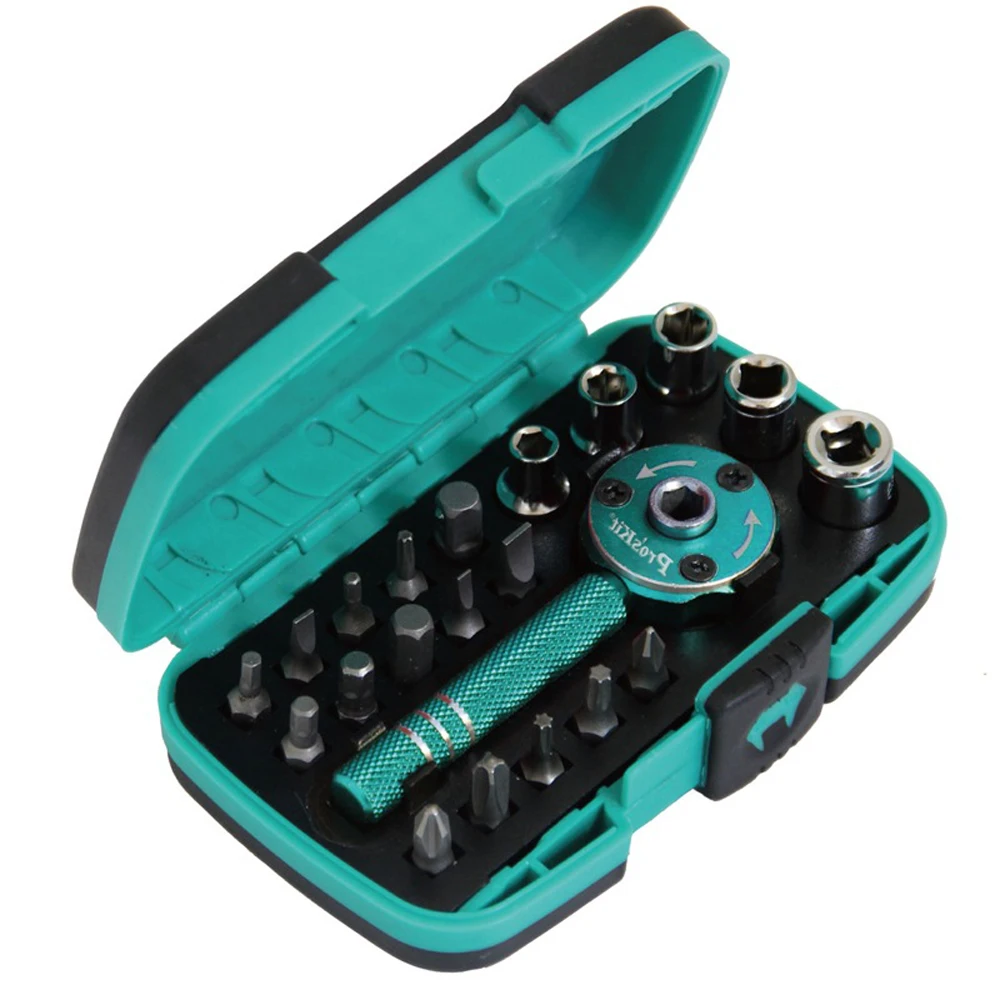 Pro'sKit SD-2319M Набор отверток многофункциональный ладони, ключ установлен бит 1/" автомобильный набор ключей