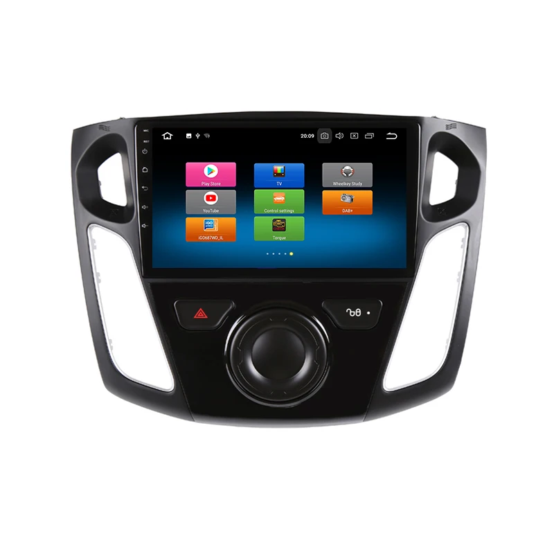 Автомобильный DVD плеер Lenvio 4 Гб ОЗУ 32 ПЗУ 8 ядер Android 9 0 GPS навигация для Ford Focus 3 2012 2013