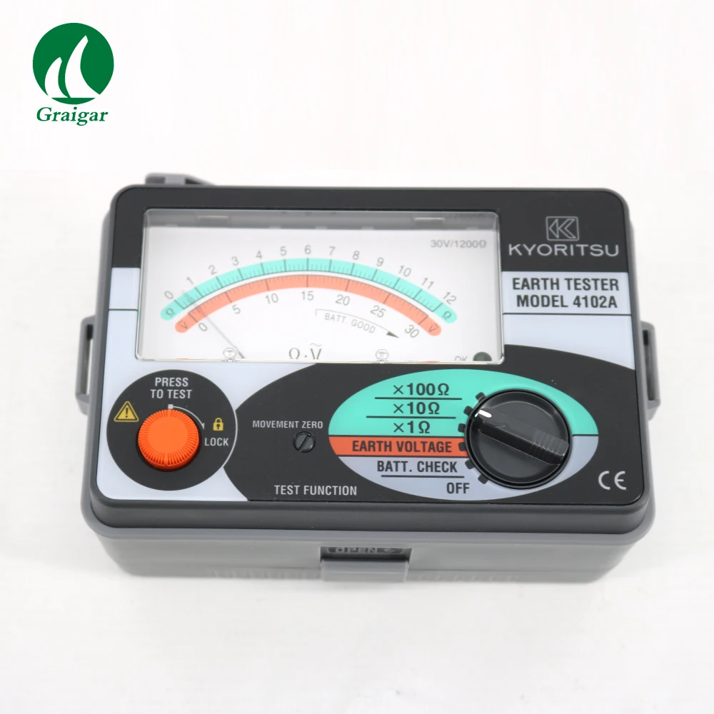 

Kyoritsu 4102A Resistance Meters 2mA measuring current permits earth resistance tests