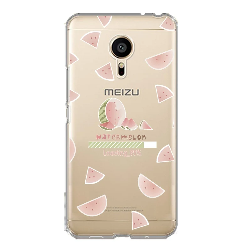 Мягкий прозрачный чехол для телефона из ТПУ с арбузом meilan MX6 pro6 U20 U10 A5 M5 M5S E E2