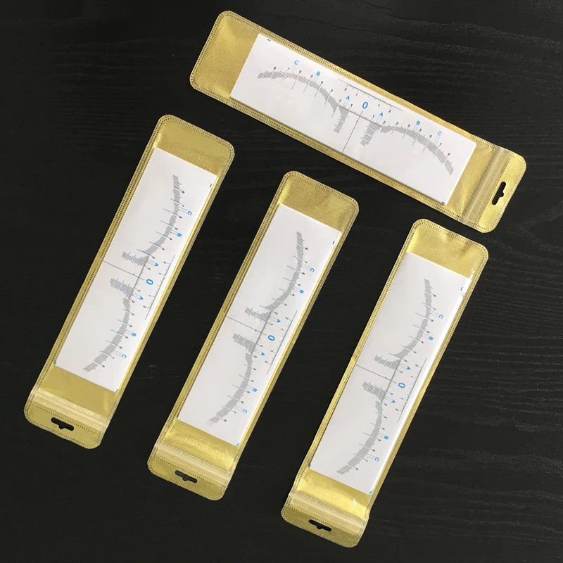 Профессиональный Перманентный макияж микроблейдинг линейка для бровей