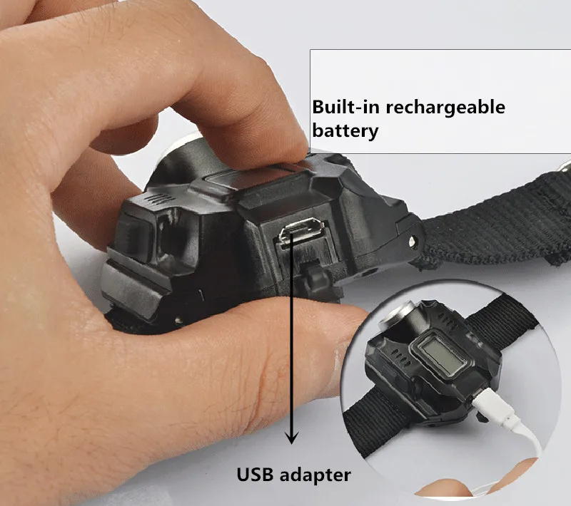 Cree светодиодный Фонарик смотреть LED Wristlight Аккумуляторные Лампы Фонарь