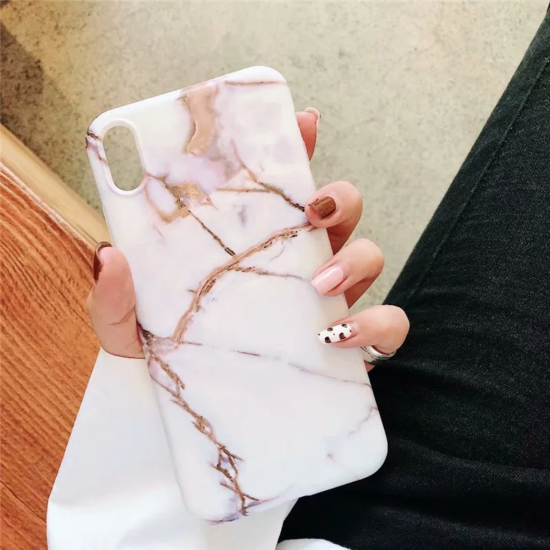 DISCASE модный мраморный чехол для телефона iphone 8 7 plus XS MAX XR матовый мягкий корпус 6 6s