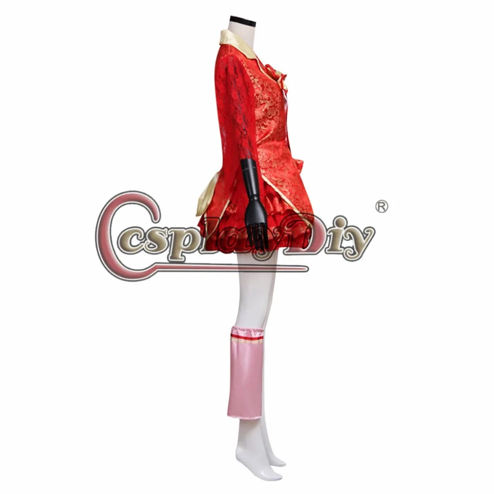 Cosplaydiy Momoiro Clover kanako momoot красное платье костюм для взрослых женщин Хэллоуин