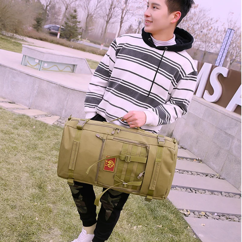 Multfunction Large Capacity Men Nylon Travel Bag Military Tactics Backpack Outdoor Sport Hiking Camping Climbing MOLLE DG40 | Спорт и