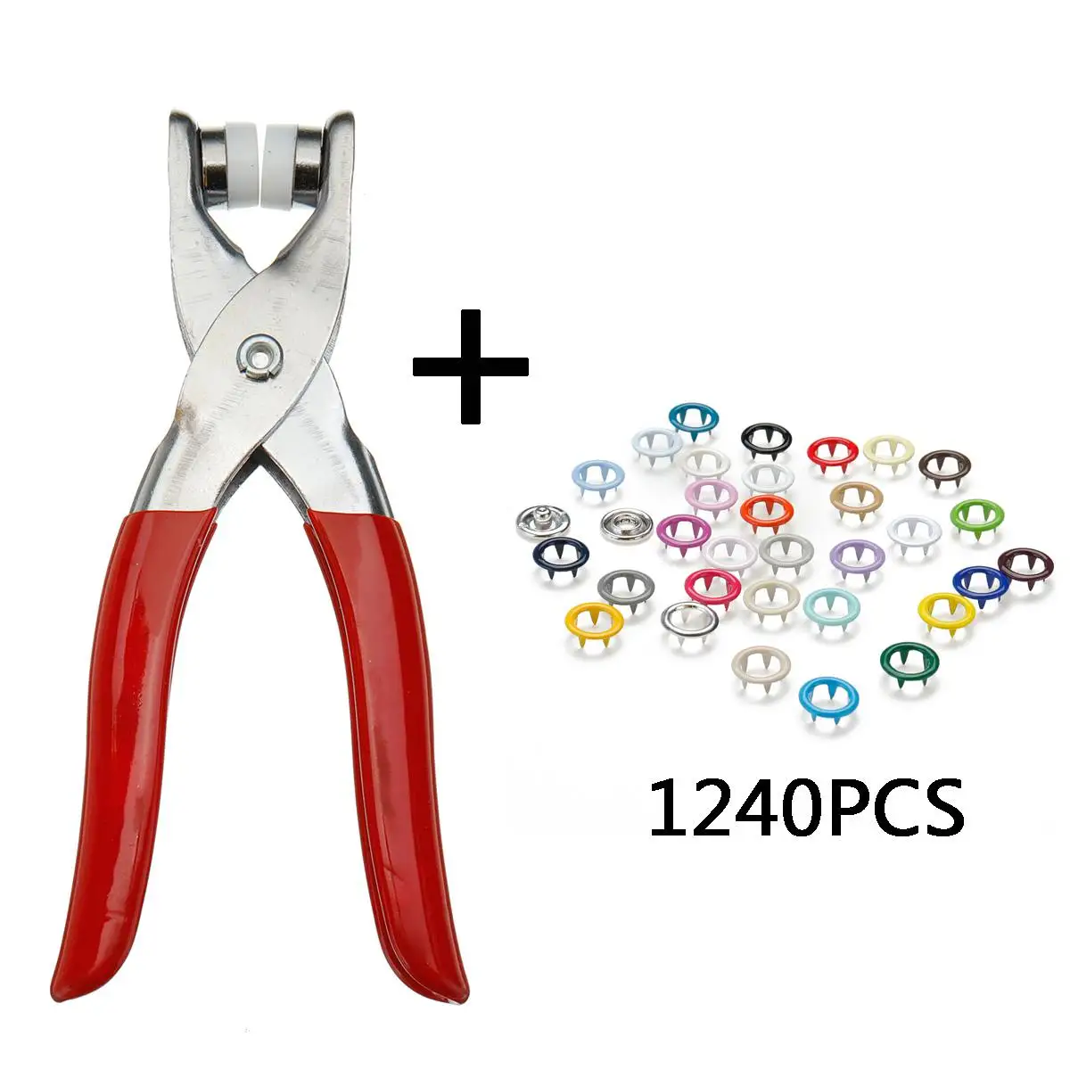 Plier and 310 Set 9,5 мм, 310 набор ручных инструментов, 31 цвет, металлический штырь, кнопки, застежка, кнопки, зажим, аксессуары для одежды - Цвет: Plier and 310 Set