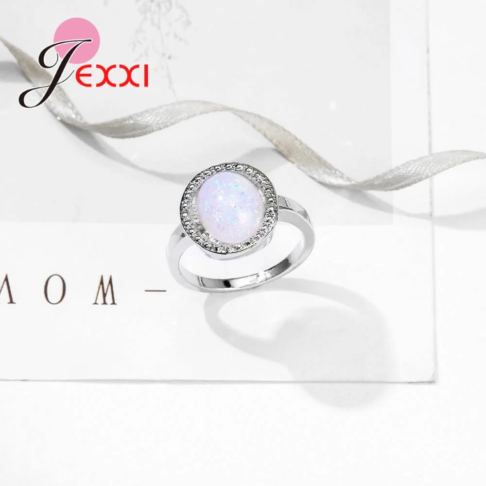 Заводская цена большое овальное женское кольцо JEXXI с опалом ААА ювелирные