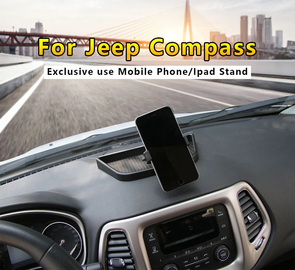 Аксессуары для салона автомобиля SHINEKA для Jeep Compass+ держатель телефона для ipad подставка подходит для Jeep Compass аксессуары
