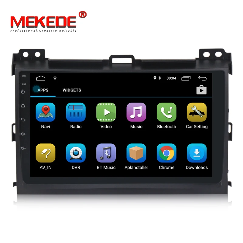 MEKEDE HD 2din 9 дюймов Android 8,1 автомобильный dvd-плеер для Toyota Prado 120 Автомобильный мультимедийный плеер Автомобильный Радио gps Навигация BT карта
