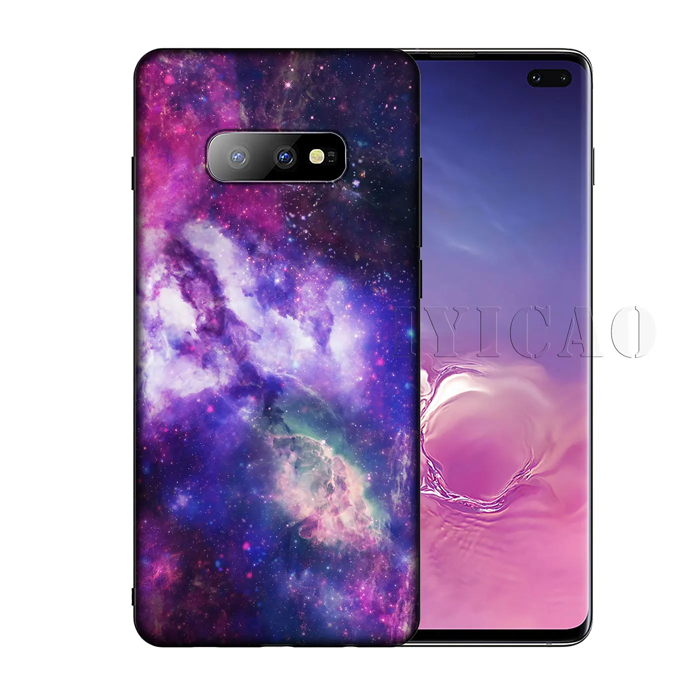 IYICAO Purple Space Star Soft Silicone Phone Case for Samsung Galaxy S20 Ultra S10 Lite S9 S8 Plus S6 S7 Edge S10e Cover |