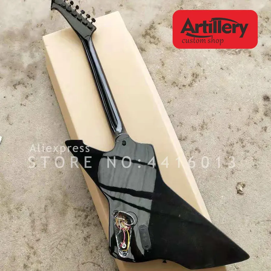 Custom JAMES HETFIELD 6 струн электрическая гитара с стеганым кленовым фиолетовым цветом