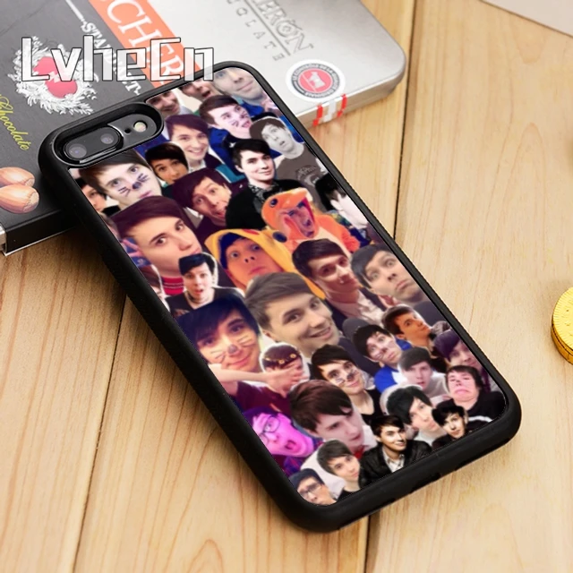 Чехол LvheCn для телефона с коллажем Дэн и Фил iPhone 5 6 s 7 8 plus 11 12 Pro X XR XS Max Samsung Galaxy S6 S7 edge S8 S9|Бамперы| |