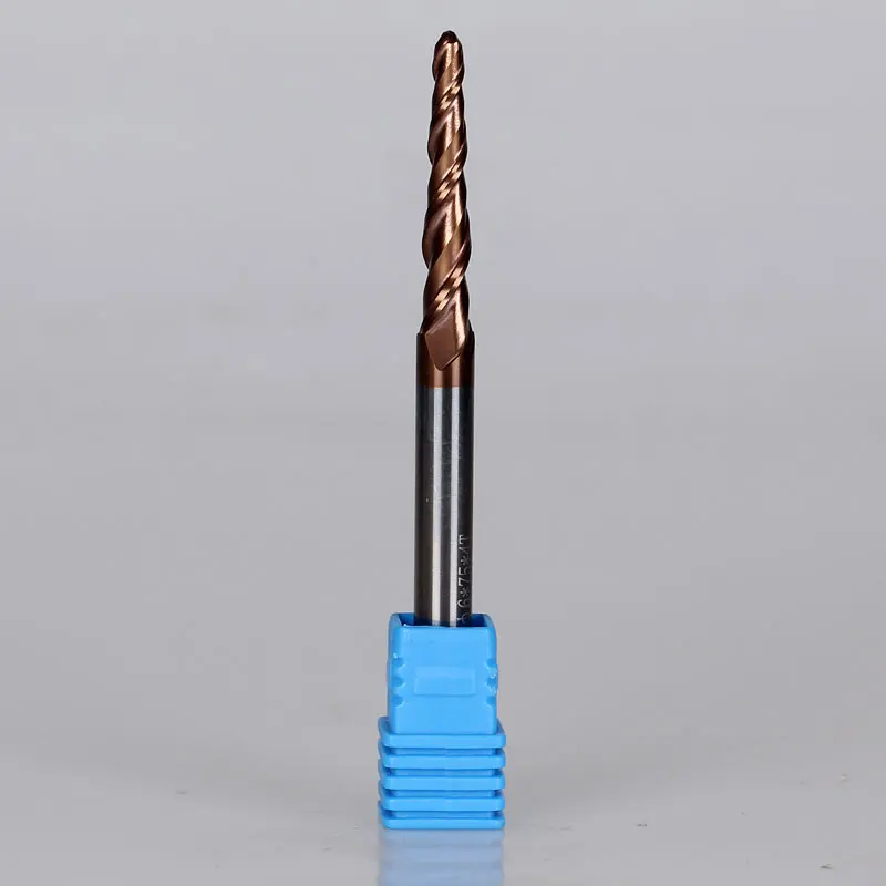 Концевая фреза для конических конусов 2 шт. R1.5 * D6 30 5 75L 2F HRC55 вольфрамовая