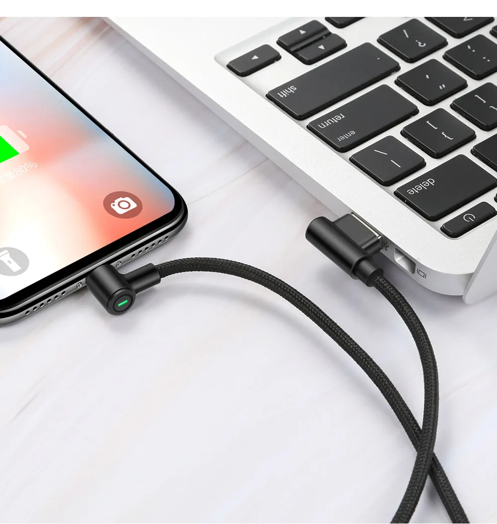 Mcdodo USB кабель 2A для iPhone светильник ning XS MAX XR X 8 7 6 5 6s plus Кабель для быстрой зарядки телефон светодиодный светильник кабель для зарядки данных