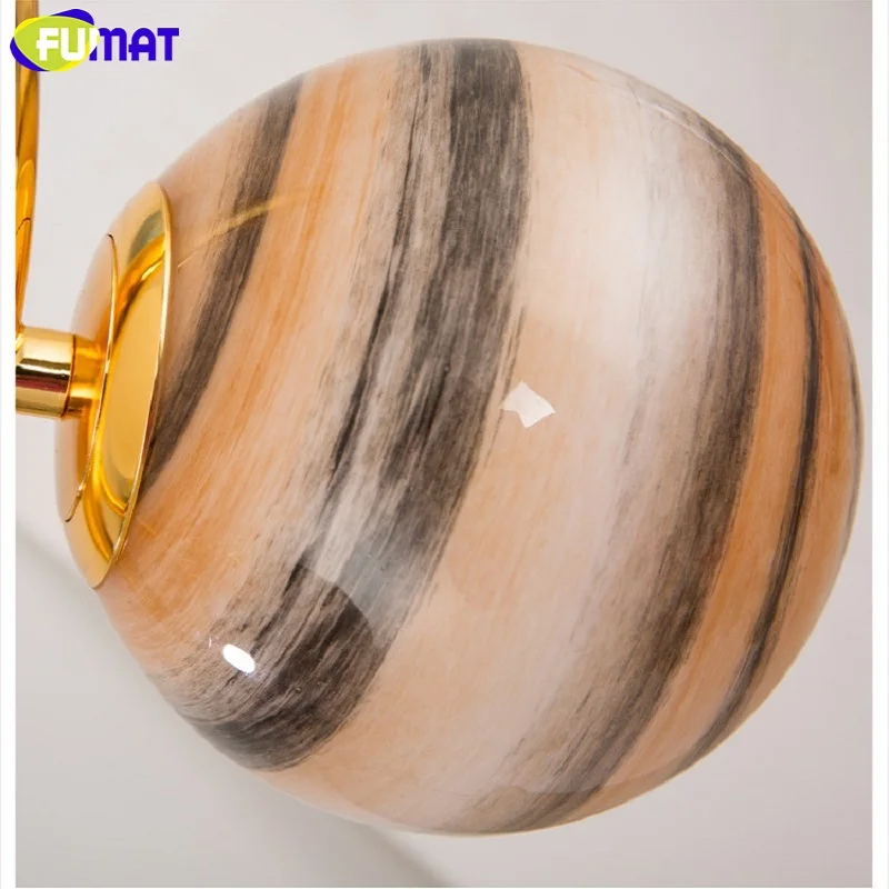 Фумат витражный шар золотой свет рамка подвесной светильник Вселенная Млечный