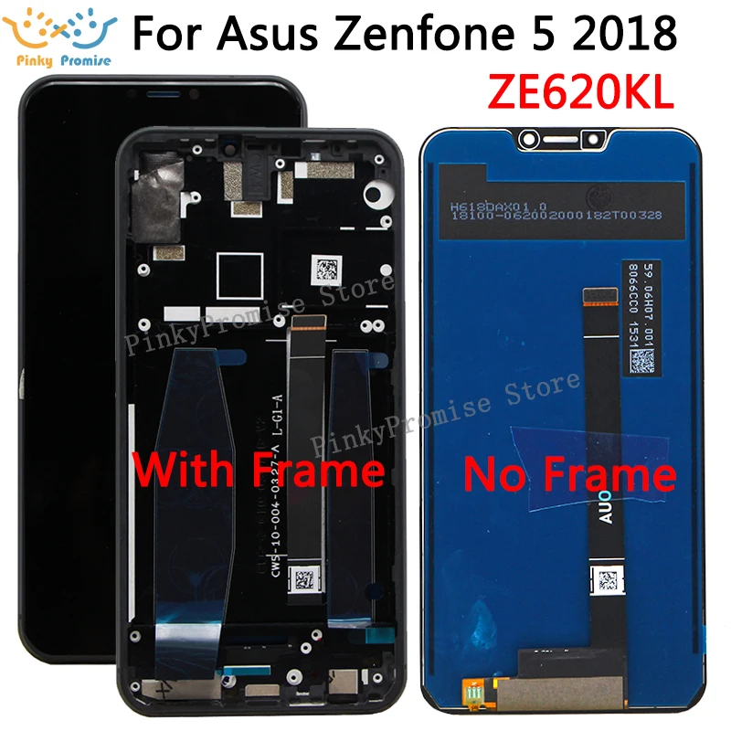 Для Asus Zenfone 5 6 2 Series ZE620KL ЖК дисплей с сенсорной панелью 5Z ZS620KL X00Q LCD 2018&quot|Экраны для